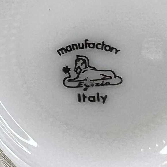 Vintage Italian Egizia Salt And Pepper Shaker Set Glass Tulip Pepe Sale Floral - Picture 9 of 12